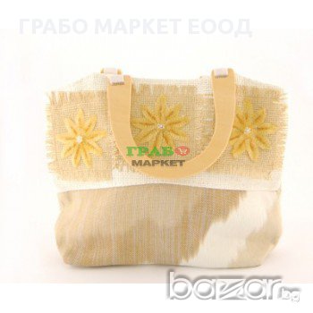 Плетена лятна чанта  - 28х38см, снимка 1