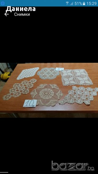 Красиви ръчно плетени каренца,салфетки, снимка 1