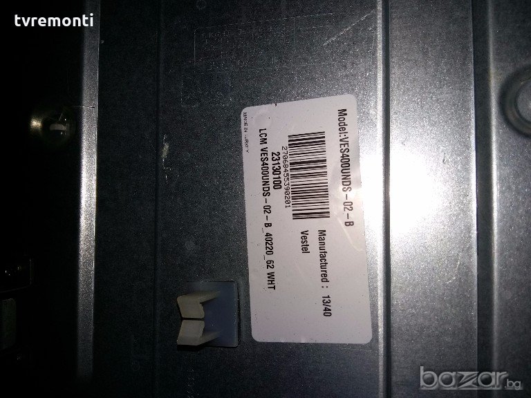 LED TV VES400UNDS-02-B LED BACKLIG LED , снимка 1