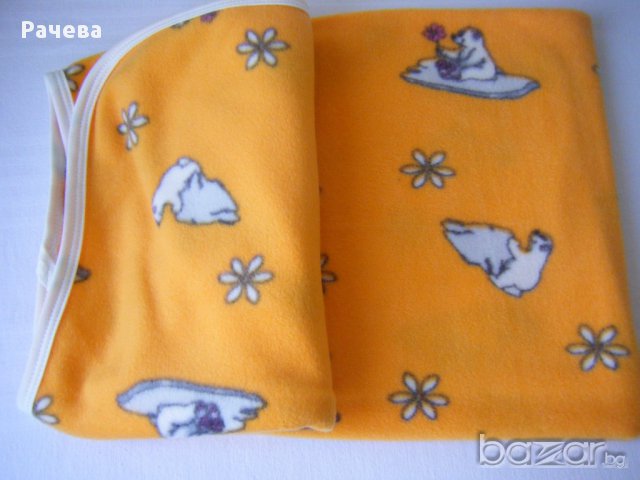 Поларена бебешка пелена, снимка 2 - Спално бельо и завивки - 17068140