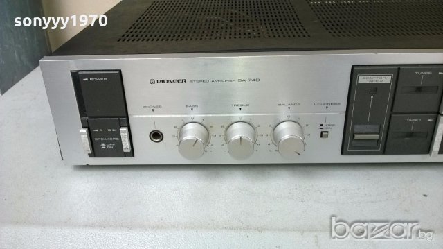pioneer sa-740-stereo amplifier-made in japan-внос швеицария, снимка 8 - Ресийвъри, усилватели, смесителни пултове - 18216889