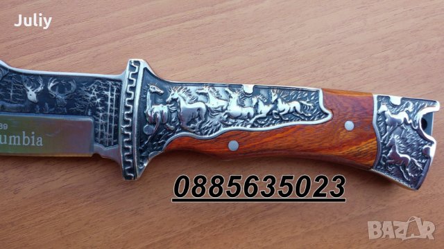 Ловен нож с фиксирано острие Columbia KB3189, снимка 5 - Други инструменти - 18340259