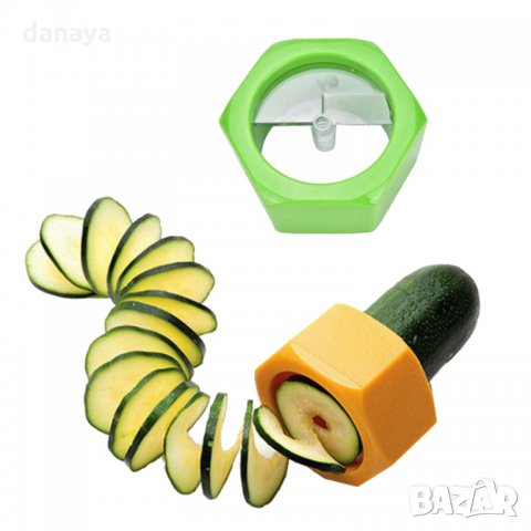 Ренде острилка за краставица резачка прибор за спирали декориране на салати, снимка 1 - Други - 23404114