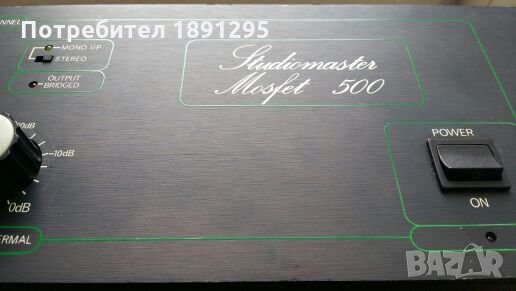 Studiomaster MOSFET 500, снимка 6 - Ресийвъри, усилватели, смесителни пултове - 23847197