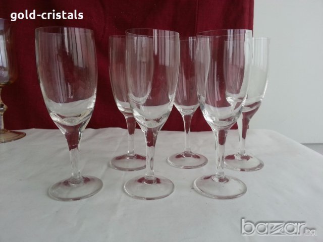 ретро кристални чаши, снимка 3 - Антикварни и старинни предмети - 19984633