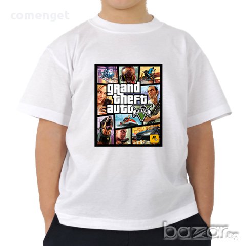 Уникална тениска на GTA 5 с авторски дизайн! Бъди различен, поръчай модел по твой дизайн!, снимка 6 - Детски тениски и потници - 14810336