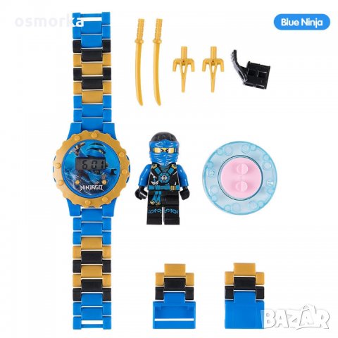 Детски часовник с играчка фигурка тип Лего Нинджаго нинджа синя в Други в  гр. Радомир - ID23428371 — Bazar.bg
