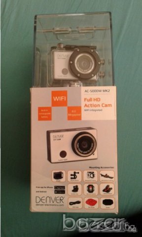 ПРОМО!!! Екшън камера DENVER AC 5000W MK2 - Full HD WIFI - Нови с гаранция!, снимка 6 - Камери - 18422257