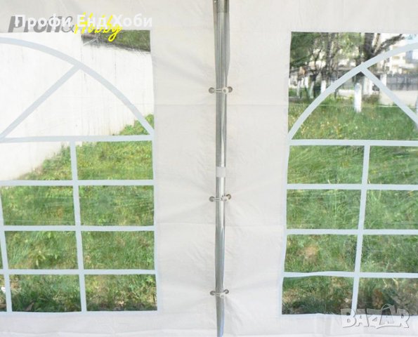 Професионална шатра 6x14м, PVC 500г/м2 - бяла, снимка 13 - Градински мебели, декорация  - 22630208