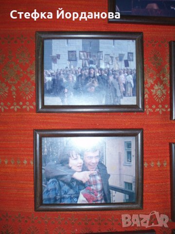 колекция черно-бели снимки в рамки от стари БГ филми, снимка 6 - Колекции - 21511829