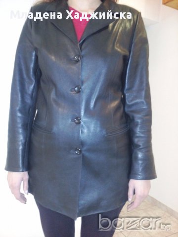 кожено сако дамско