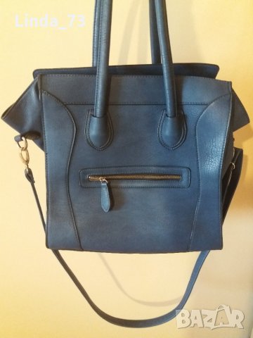Дам.чанта-/изк.кожа/-тъмно синя. Закупена от Италия.