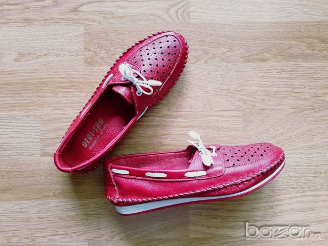 Спортни обувки от естествена кожа с перфорация, снимка 5 - Дамски ежедневни обувки - 21290615