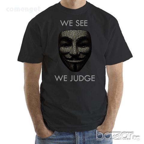 HALLOWEEN! Мъжки тениски ANONYMOUS VOICE ILLUMINATI! Поръчай с твоя снимка!, снимка 6 - Тениски - 12371999