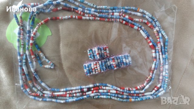 Ръчна изработка на бижута от хартия и квилинг  0.50лв лакирани са със декопажен лак, снимка 9 - Колиета, медальони, синджири - 25216761