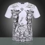 D&G Dolce & Gabbana White King Print Мъжка Тениска size 48 (M), снимка 1 - Тениски - 10269544