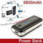 Мобилна батерия Power Bank 5600mAh + фенерче, снимка 1