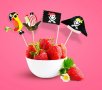 20 бр пират пиратско парти пирати клечки топери за украса мъфини кексчета декор