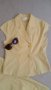 Жълт ленен костюм размер BG 44, снимка 1 - Костюми - 25478275