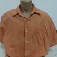 Мъжка риза с къс ръкав от лен Brooks Brothers, снимка 1 - Ризи - 25702812