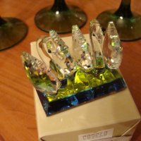  Великолепна колекционерска кристална фигура цветен сваровски , снимка 3 - Статуетки - 22879541