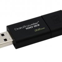 Флашка USB памет Kingston DataTraveler 100 G3 64GB USB 3.0. Цвят: Черен, снимка 2 - USB Flash памети - 23548266
