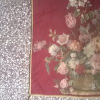 покривка декорирана с цветя, снимка 3 - Антикварни и старинни предмети - 24631941