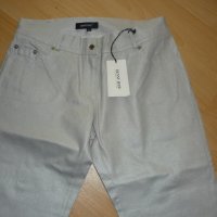 М/Л Нови италиански панталони, бляскави, сребърни- Разпродажба, снимка 7 - Панталони - 21878761