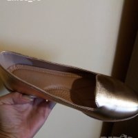 Дам.обувки-/изк. кожа/-№40-цвят-Rose gold/металик/., снимка 2 - Дамски ежедневни обувки - 22329517