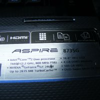 Лаптоп за части Acer Aspire 8735g 18.4" , снимка 5 - Лаптопи за дома - 25397904