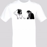 Криминале Pulp Fiction Yolanda Vincent Vega Тениска Мъжка/Дамска S до 2XL, снимка 1 - Тениски - 14568420