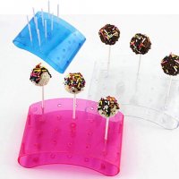 3 цвята Кейк попс Cake pop pops пластмасова стойка поставка стенд близалки клечки лолипоп кейк поп, снимка 2 - Други - 26070621