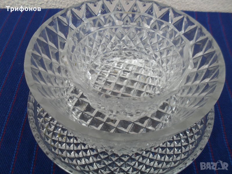 КРИСТАЛ НОВ руски СЕРВИЗ БОНБОНИЕРА ФРУКТИЕРА ТАБЛА за хранене оригинал лукс, снимка 1