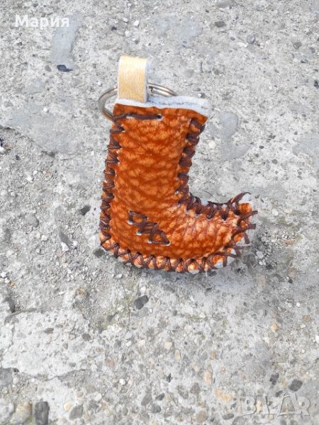 Ново!Естествена кожа-ключодържател-ботуш, снимка 1