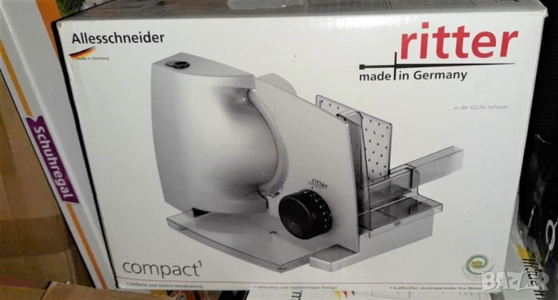 Колбасорезачка Ritter Compact 1, Многофункционална машина за рязане, 65 W, Дебелина на рязане 0 - 20, снимка 1