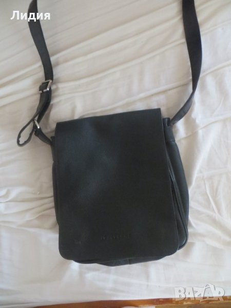 Мъжка кожена чанта Longchamp, снимка 1