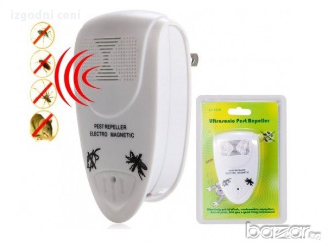 Ултразвуков уред LI-3110- PEST REPELLER - защитава къщата от мравки, хлебарки, мишоци и др., снимка 1