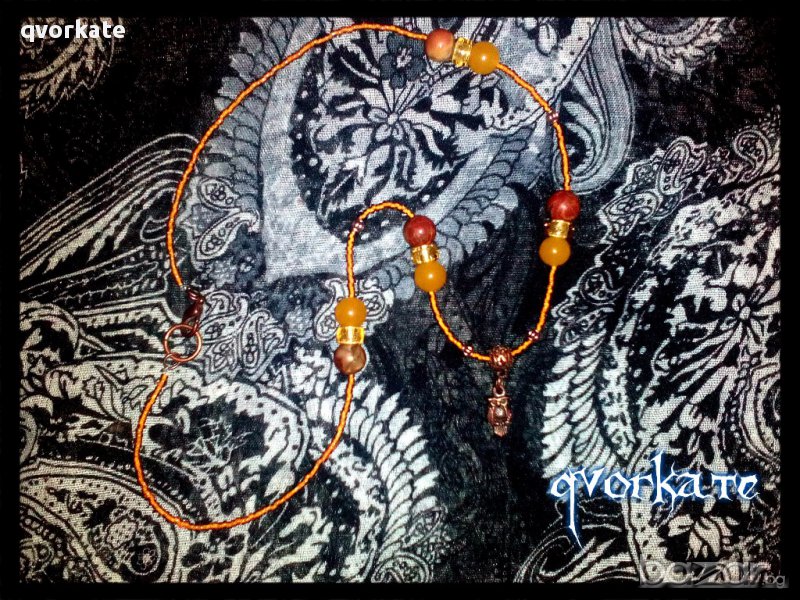 Колие с бухалче, снимка 1