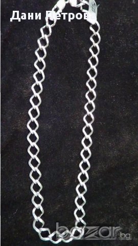 Дамски сребърен ланец, снимка 7 - Колиета, медальони, синджири - 8751601