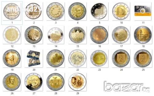2 Евро Монети (възпоменателни) 2017 / 2 Euro Coins 2017 UNC