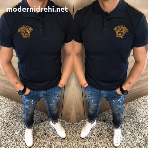 Мъжка тениска с яка Versace код 017 в Тениски в гр. София - ID24481645 —  Bazar.bg