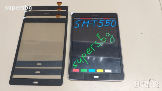 Тъч срийн за Samsung Galaxy Tab A SM-T550 SM-T551 SM-T555 T550 T551 T555 Touch Screen Digitizer , снимка 1 - Таблети - 24377583