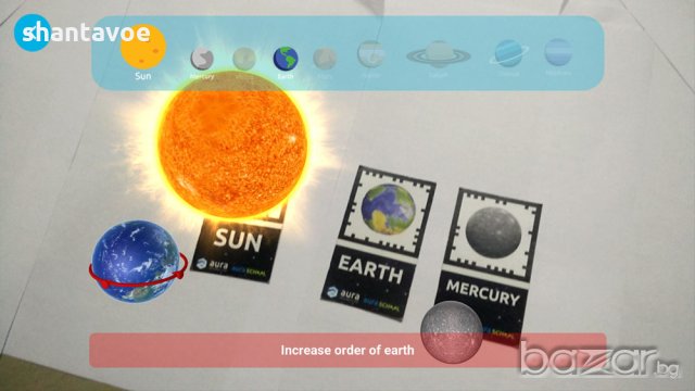 Планетите в слънчевата система оживяват с 9 интерактивни карти , снимка 6 - Карти за игра - 18220647