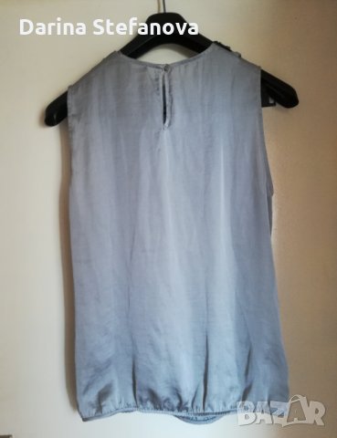 Нова сатенирана блуза с мъниста, снимка 2 - Потници - 25551168