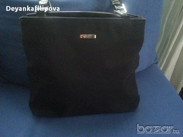 Дамска чанта-черна френска