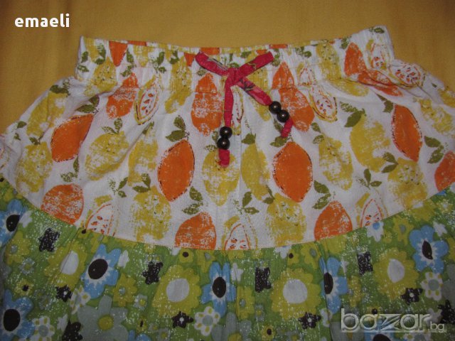 Next пъстра дълга пола за 4 год, снимка 2 - Детски рокли и поли - 11100776