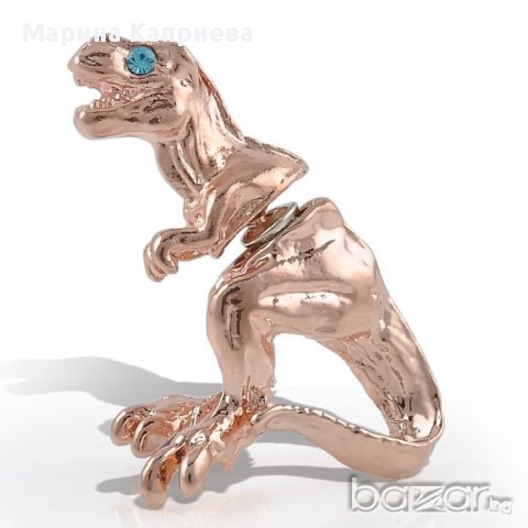 Обеца имитация на флеш "Динозавър". В наличност 4 цвята / С-07/, снимка 5 - Обеци - 11867150