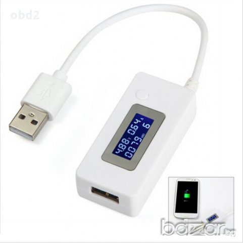 USB волтметър, амперметър, тестер за капацитет на батерии, снимка 1 - Друга електроника - 13036076