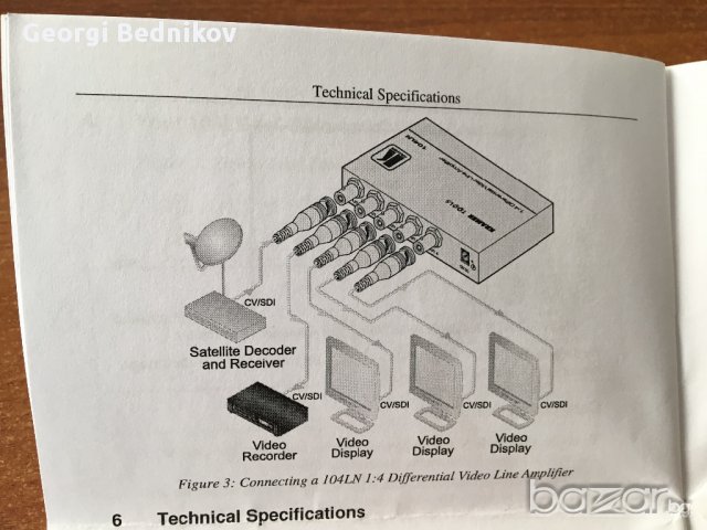 Kramer 104LN 1x4 Composite Video Line Amplifier, снимка 9 - Други - 12623434