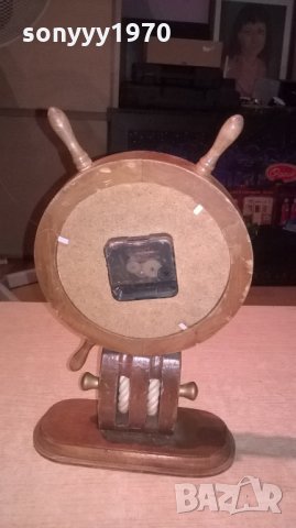 корабен рул с часовник-34х21х9см-внос швеицария, снимка 12 - Колекции - 26045390